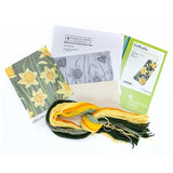 Cleopatra's Needle daffodils glasses case tapestry kit, UK version