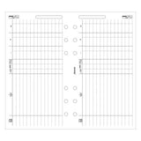 Filofax finance sheets for personal organiser, 20 sheets - British product