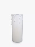 Impex white plastic drip candle tube 8cm, UK version