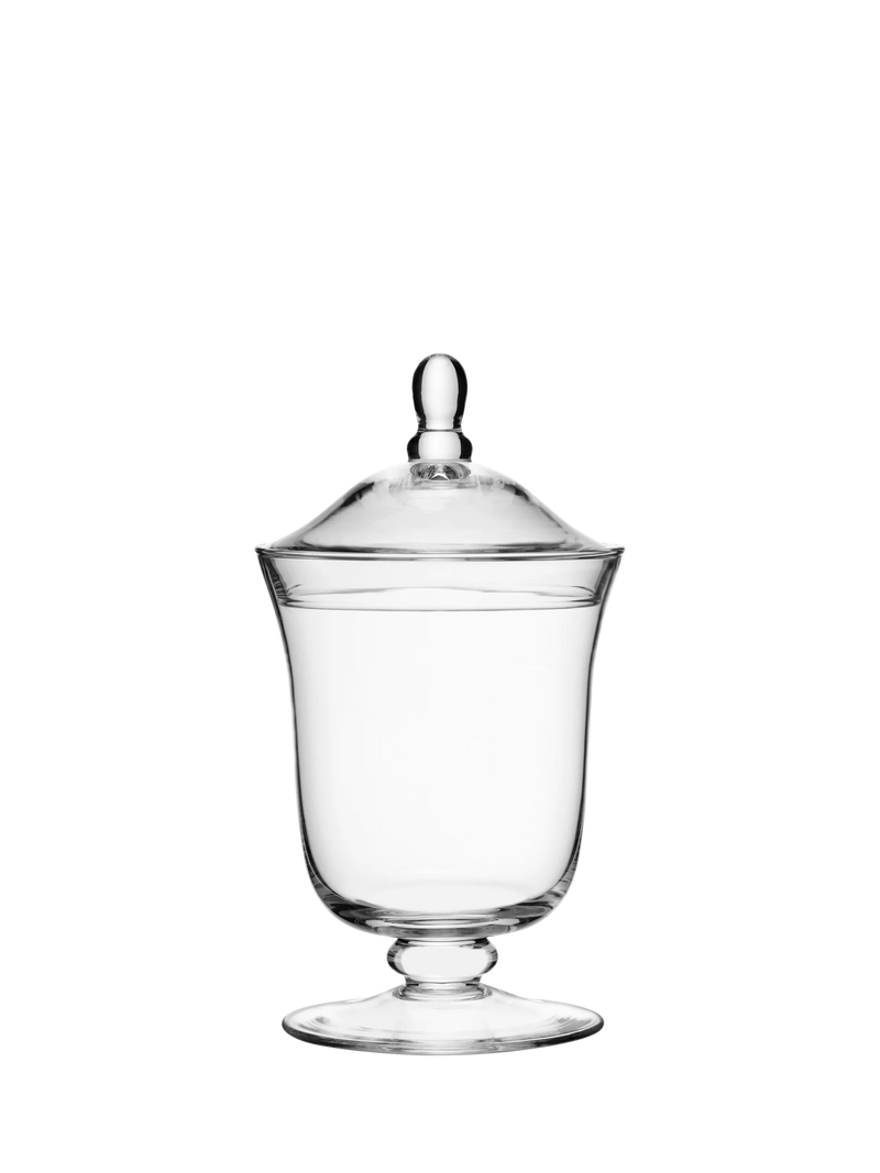 LSA International glass bonbon jar with lid 25.5cm (British brand)