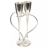 John Lewis Culinary Concepts Amore Heart Champagne Flutes with Stand, Set of 2- Buy online at McGrocer