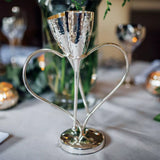 Culinary Concepts Amore Heart champagne flutes with stand, set of 2 - British product