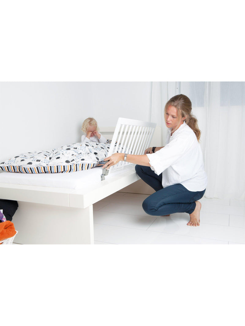 BabyDan Wooden Bed Guard Rail White - British product