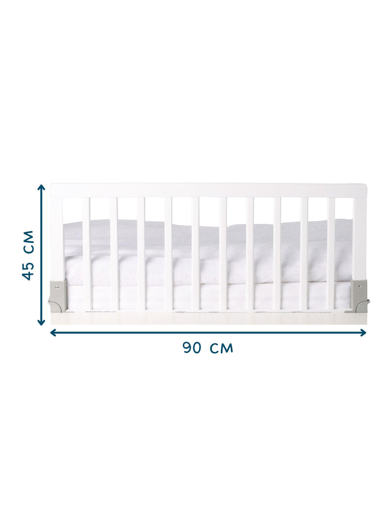 BabyDan Wooden Bed Guard Rail White - British product