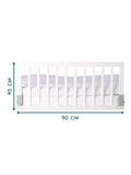 BabyDan Wooden Bed Guard Rail White - British product
