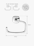 Robert Welch swing toilet roll holder with square design, imported from the UK
