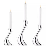 John Lewis Georg Jensen Cobra Candle Holders Set of 3- Buy online at McGrocer
