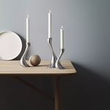 Georg Jensen Cobra candlesticks set of 3, UK version