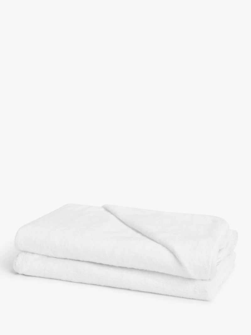 John Lewis white hooded baby towels pack of 2 (British brand)