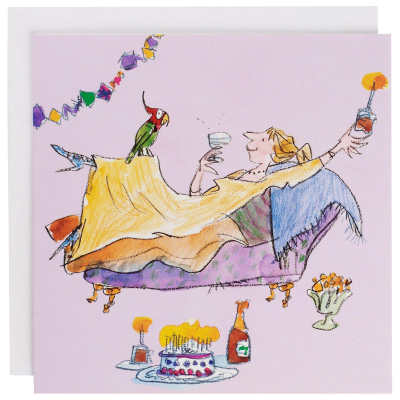 Woodmansterne Quentin Blake birthday card 17.3x16.7cm, imported from the UK