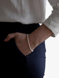 Nina B popcorn chain bracelet solid sterling silver, imported from the UK