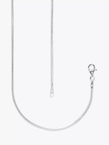 John Lewis Nina B Snake Chain Necklace Silver 60cm- Buy online at McGrocer