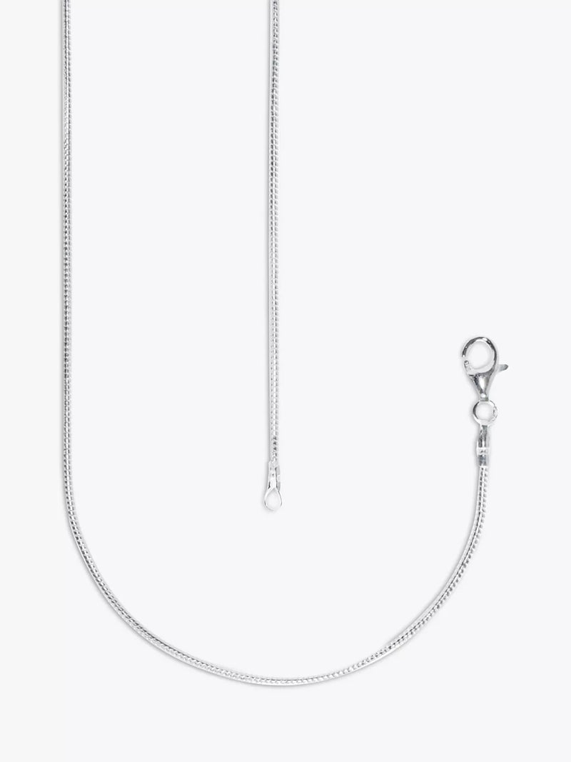Nina B silver snake chain necklace 60cm, UK version