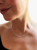Nina B curb chain necklace silver 45cm, UK version