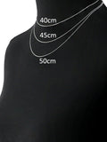 Nina B curb chain necklace silver 45cm, UK version