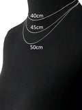 Nina B curb chain necklace silver 45cm, UK version