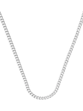 Nina B sterling silver curb chain necklace, imported from the UK
