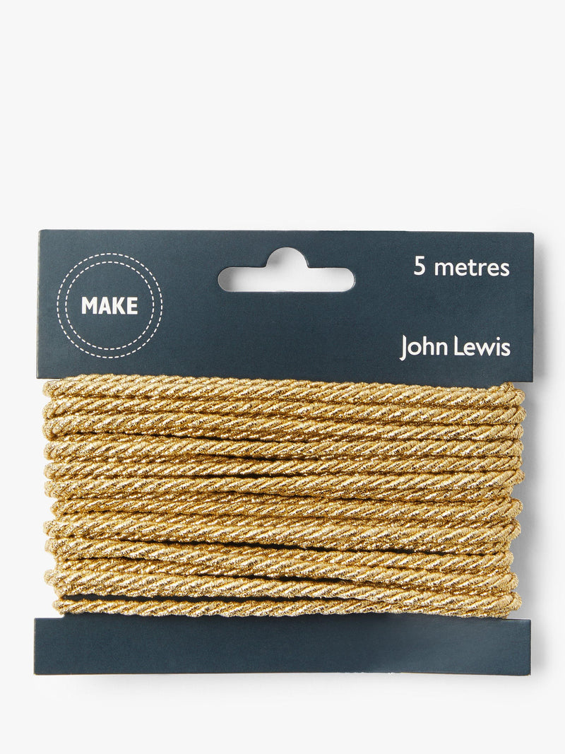 John Lewis gold rope cord 5 metres, UK version