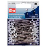 Prym glass-headed sewing pins 80mm pack of 30g, imported from the UK