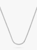 Nina B silver curb chain necklace 40cm, UK version