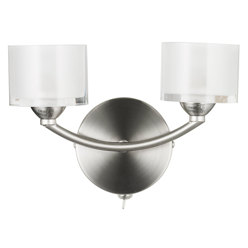 John Lewis Paige double wall light satin nickel - British product