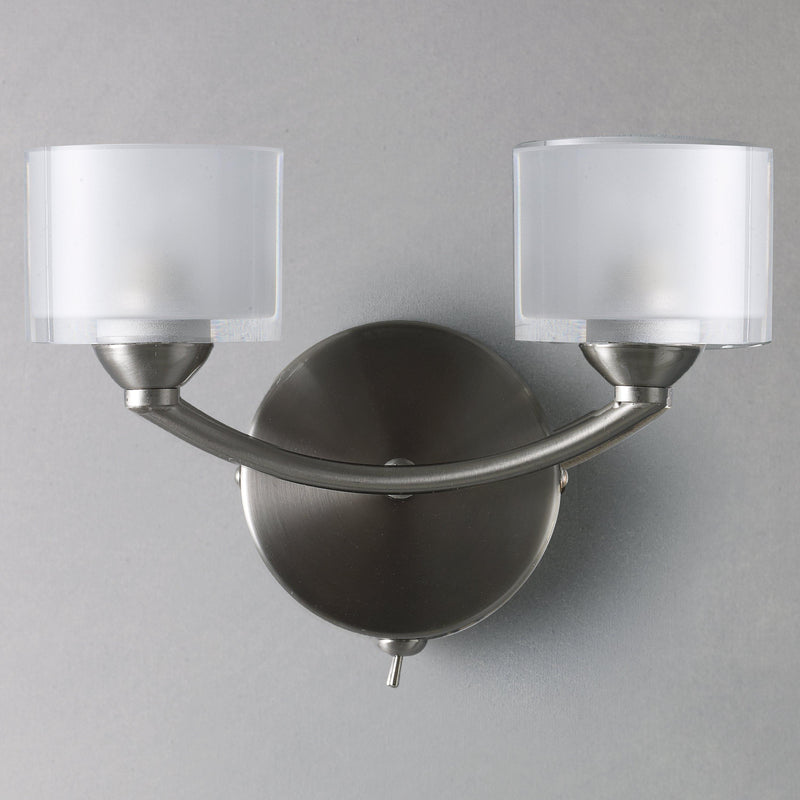 John Lewis Paige double wall light satin nickel - British product