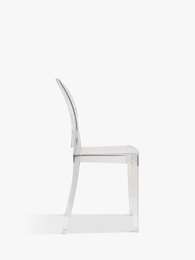 Kartell Victoria Ghost chair in transparent polycarbonate - British product