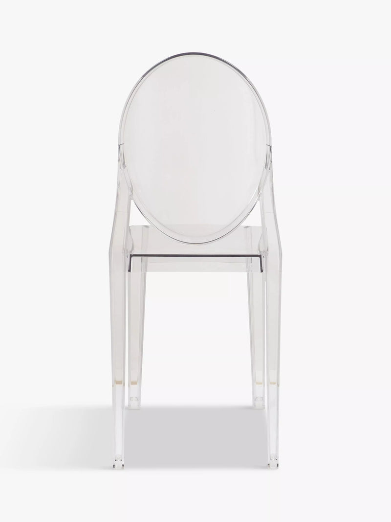 Kartell Victoria Ghost chair in transparent polycarbonate - British product