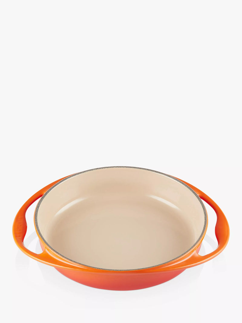 Le Creuset cast iron tarte tatin dish 25cm Volcanic - British product