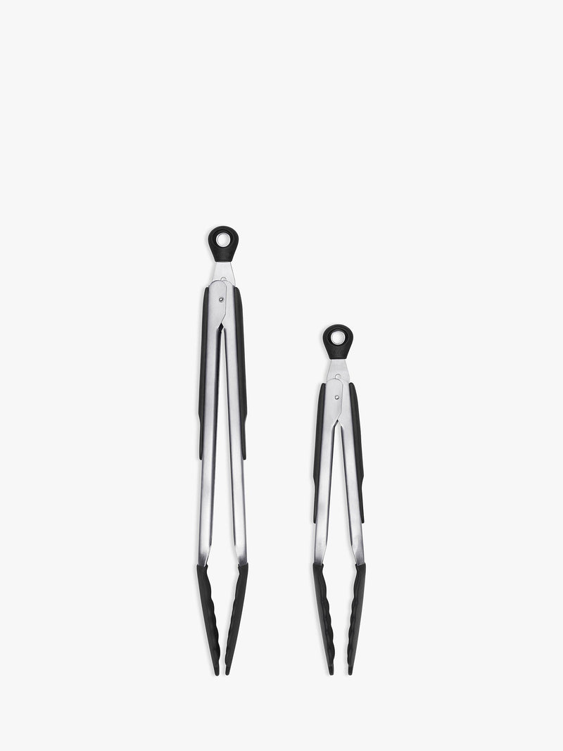 OXO locking tongs with silicone heads 12-inch, imported from the UK