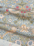 Morris & Co Strawberry Thief oilcloth tablecloth fabric, UK version