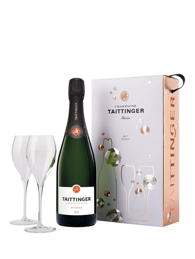John Lewis Brut NV Champagne and Glasses Gift Set, 75cl- Buy online at McGrocer