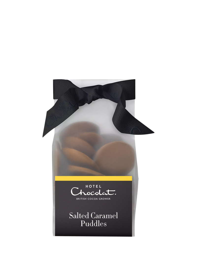 Hotel Chocolat Salted Caramel Chocolate Puddles 115g, UK version