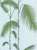 Cole & Son Palm Leaves wallpaper blue/green, imported from the UK