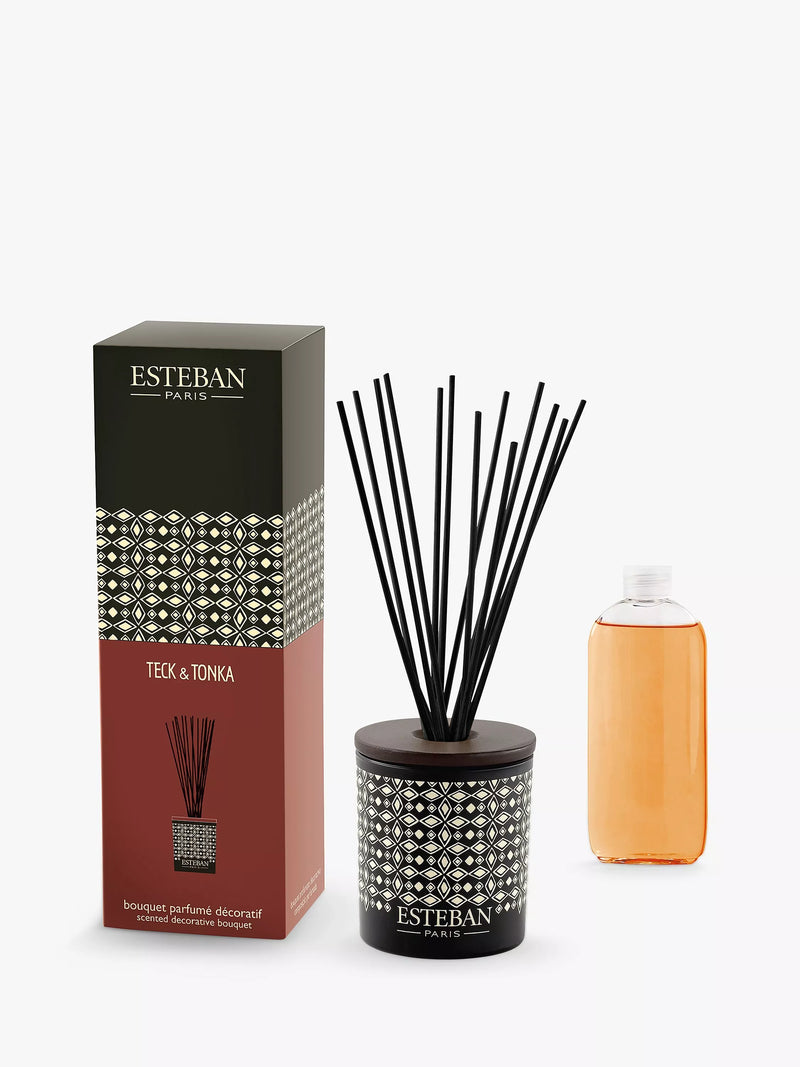 Esteban Teck & Tonka reed diffuser 100ml - British product