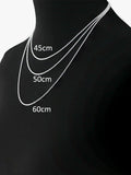 Nina B unisex silver Belcher chain 45cm - British product