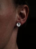 Nina B open circle stud earring 1cm, imported from the UK