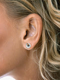Nina B open circle stud earring 1cm, imported from the UK