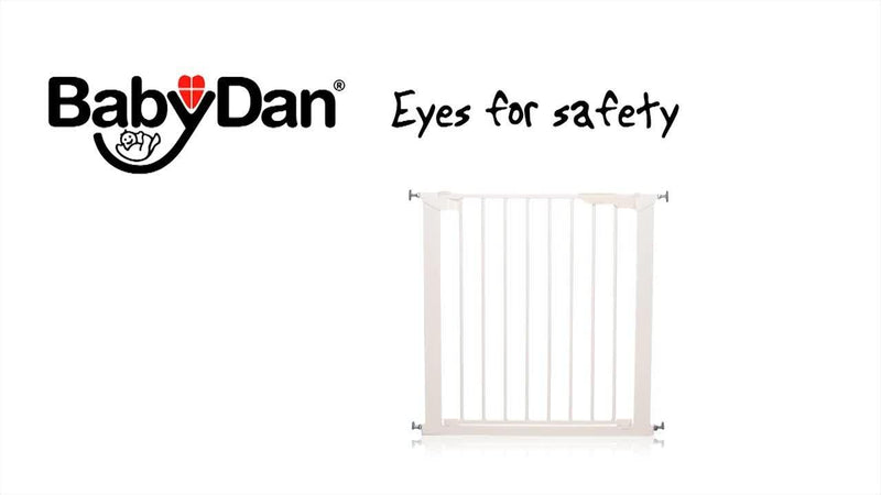 BabyDan Premier True Pressure Gate Including Extensions, Black - British product