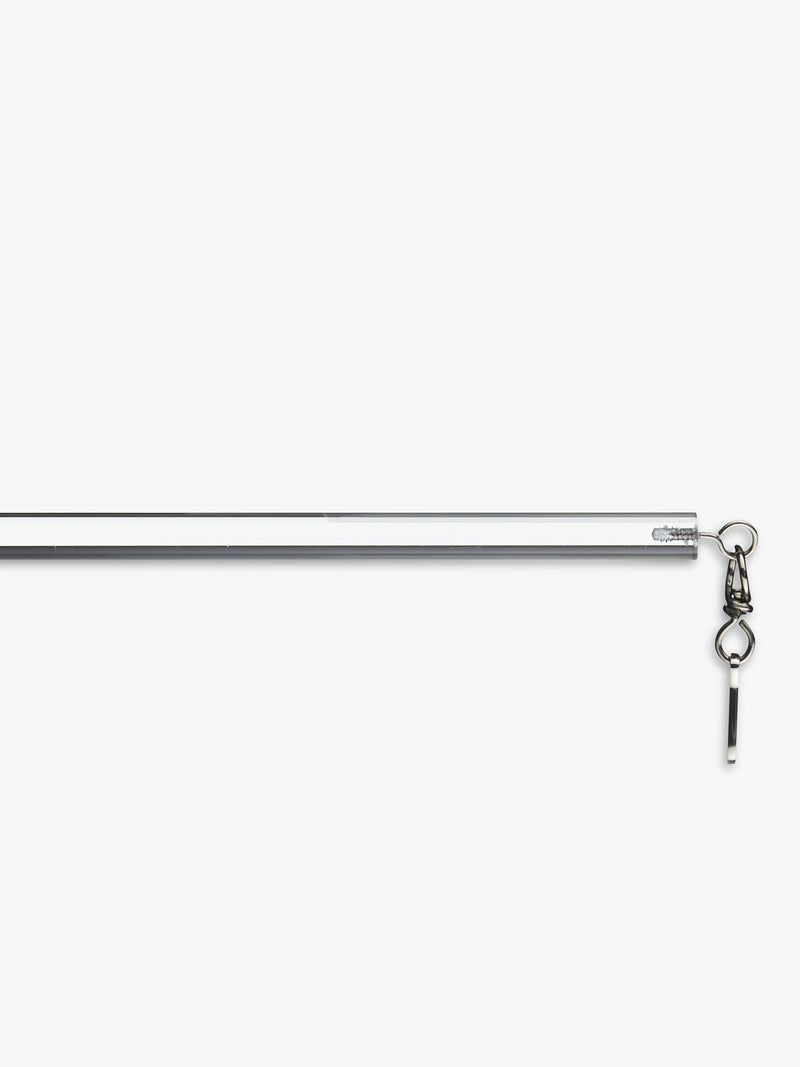 Acrylic Curtain Draw Rods Clear Pair 75cm