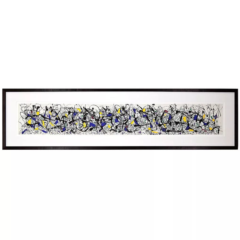 John Lewis Jackson Pollock Summertime framed print 39x150cm, imported from the UK