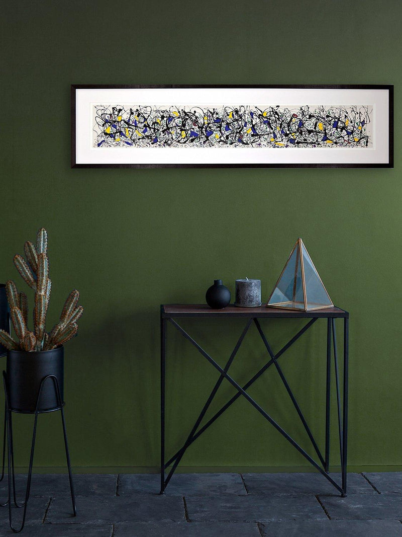 John Lewis Jackson Pollock Summertime framed print 39x150cm, imported from the UK