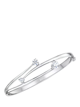 John Lewis Jools by Jenny Brown Overlapping Cubic Zirconia Hinged Bangle- Buy online at McGrocer