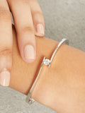 Jools by Jenny Brown silver cubic zirconia bangle (British brand)