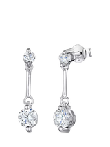 John Lewis Jools by Jenny Brown Cubic Zirconia and Sterling Silver Drop Earrings- Buy online at McGrocer