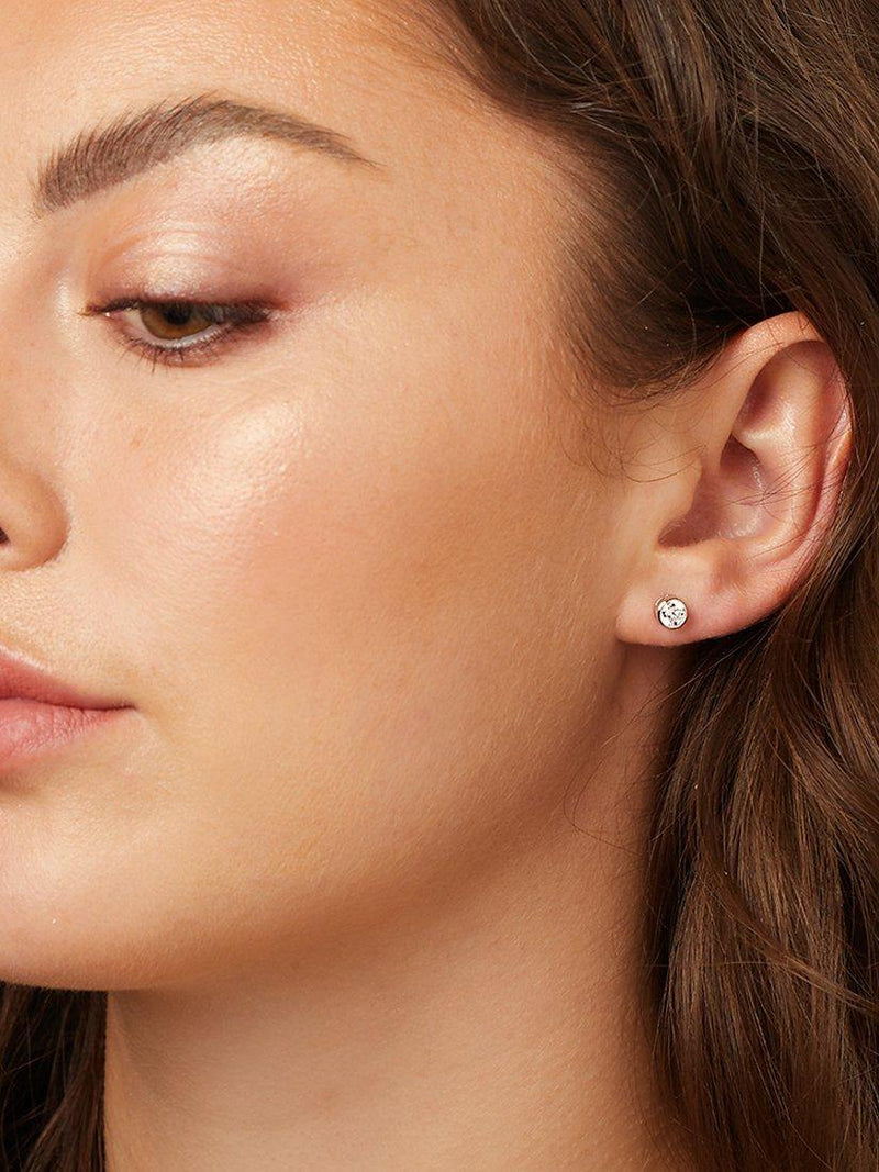 Jools by Jenny Brown cubic zirconia stud earrings silver, imported from the UK