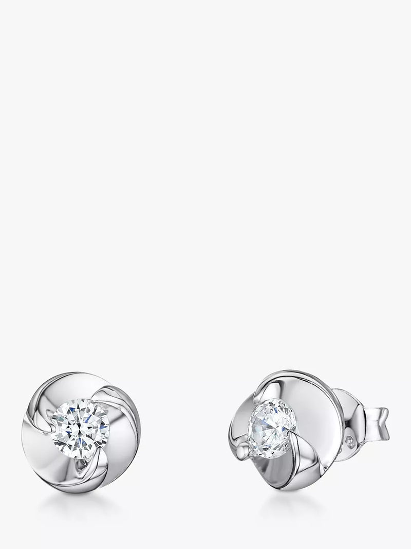 Jools by Jenny Brown Swirl Stud Earrings