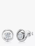 Jools by Jenny Brown cubic zirconia stud earrings, imported from the UK