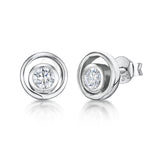 Jools by Jenny Brown cubic zirconia stud earrings, imported from the UK