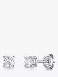 Jools round cubic zirconia stud earrings 0.6cm, imported from the UK